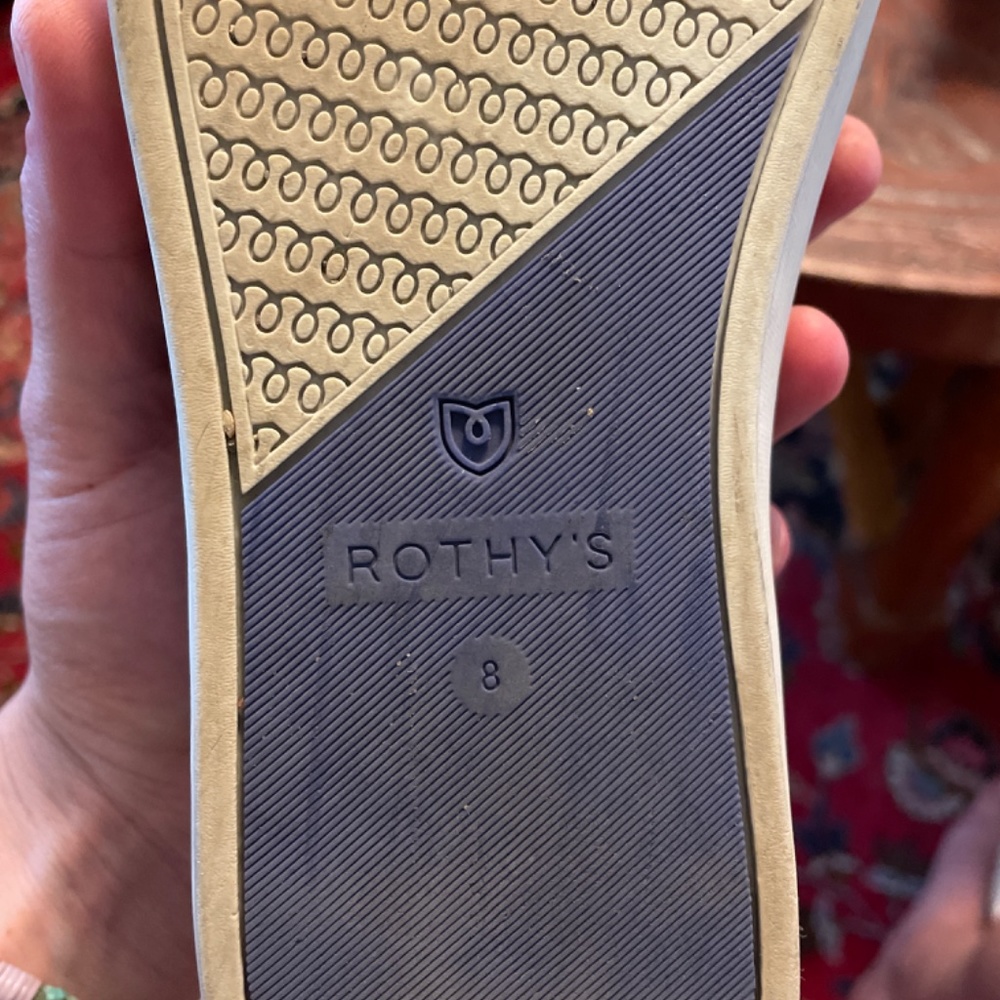 Navy Rothy’s slip on sneaker - Picture 3 of 5